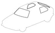 Heritage Mk1 Window Seal Kit, 3 Door, Chrome Trim