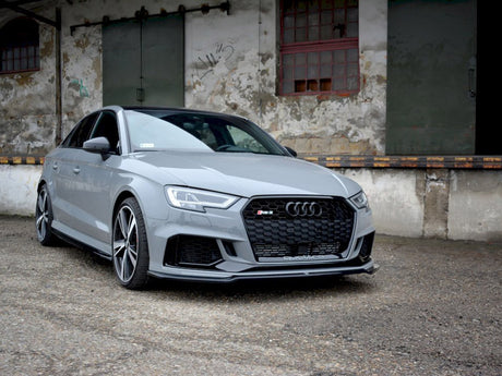 MAXTON DESIGN FRONT SPLITTER V.2 AUDI RS3 8V FACELIFT SEDAN (2017-2020)