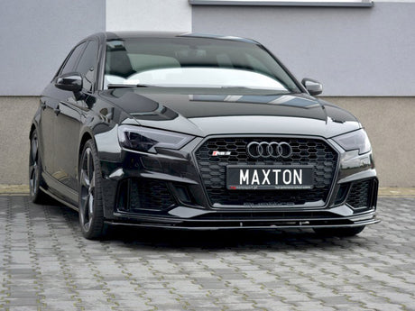 MAXTON DESIGN FRONT SPLITTER V.1 AUDI RS3 8V FACELIFT SPORTBACK (2017 - 20)