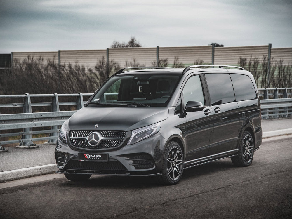 MAXTON DESIGN FRONT SPLITTER V1 MERCEDES-BENZ V-CLASS AMG-LINE W447 FACELIFT (2019-)