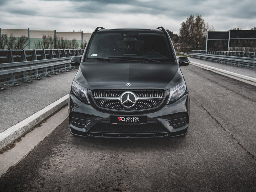 MAXTON DESIGN FRONT SPLITTER V1 MERCEDES-BENZ V-CLASS AMG-LINE W447 FACELIFT (2019-)