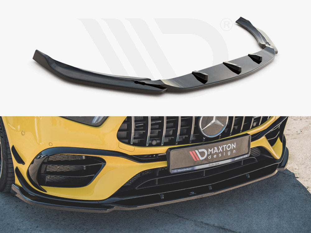 MAXTON DESIGN FRONT SPLITTER V.2 MERCEDES AMG A 45 S AERO PACK W177