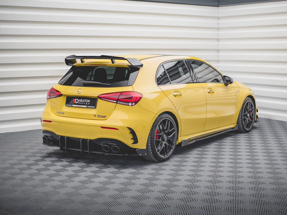 MAXTON DESIGN REAR SIDE SPLITTERS V.2 + FLAPS MERCEDES AMG A 45 S AERO PACK W177