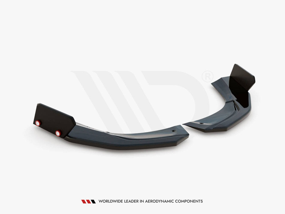 MAXTON DESIGN REAR SIDE SPLITTERS V.2 + FLAPS MERCEDES AMG A 45 S AERO PACK W177