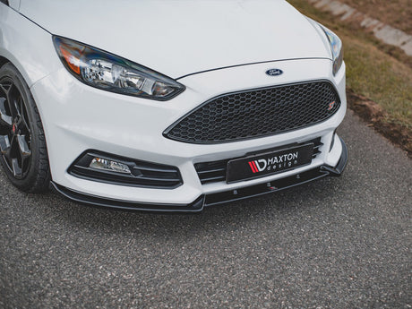 MAXTON DESIGN FRONT SPLITTER V.4 FORD FOCUS ST MK3 FACELIFT (2015-2018)