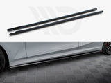 MAXTON DESIGN SIDE SKIRTS DIFFUSERS BMW 3 M340I / M-PACK G20 / G21 FACELIFT