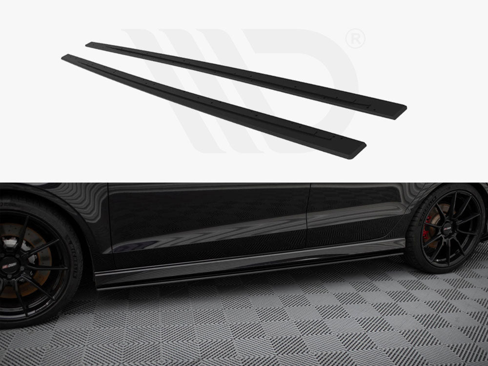 MAXTON DESIGN STREET PRO SIDE SKIRTS DIFFUSERS AUDI RS3 SEDAN 8V FACELIFT