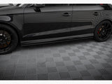 MAXTON DESIGN STREET PRO SIDE SKIRTS DIFFUSERS AUDI RS3 SEDAN 8V FACELIFT