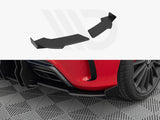 MAXTON DESIGN STREET PRO REAR SIDE SPLITTERS + FLAPS MERCEDES-BENZ A 45 AMG W176 FACELIFT