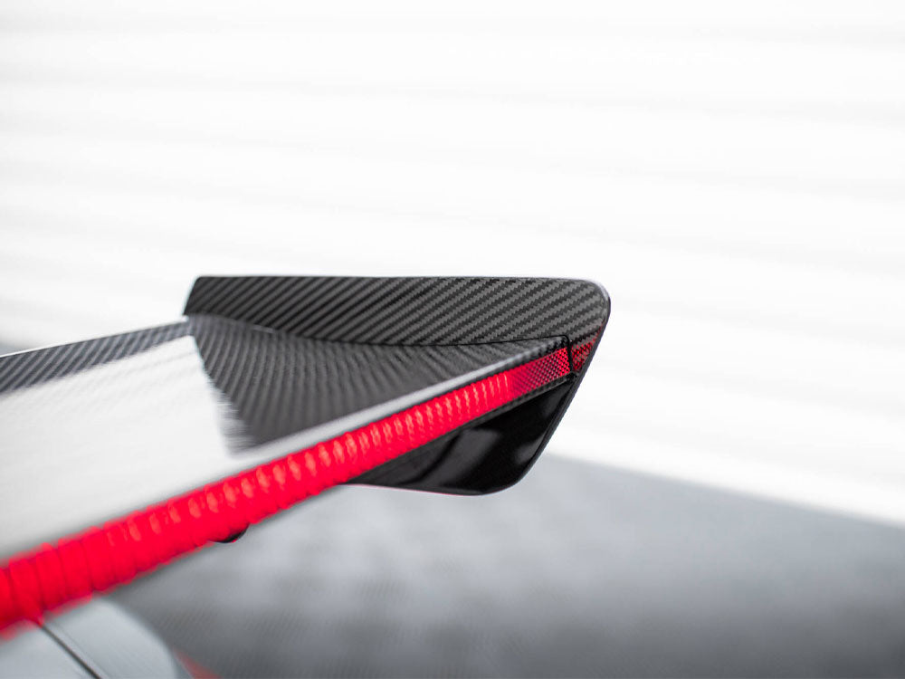 MAXTON DESIGN CARBON SPOILER WITH INTERNAL BRACKETS UPRIGHTS + LED BMW M3 G80 / M340I G20 / 3 M-PACK G20 / 3 STANDARD G20