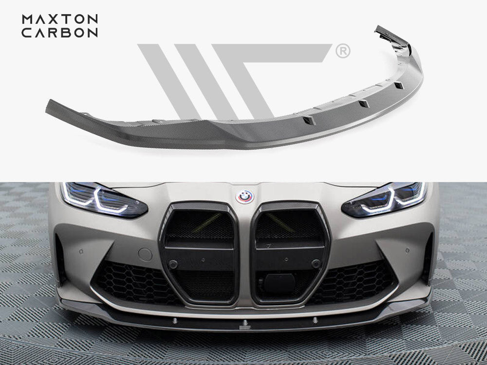 MAXTON DESIGN CARBON FIBER FRONT SPLITTER V.3 BMW M4 G82 / M3 G80