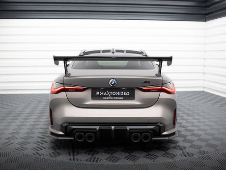 MAXTON DESIGN CARBON SPOILER WITH EXTERNAL BRACKETS UPRIGHTS BMW M4 G82 / M440I G22 / 4 M-PACK G22