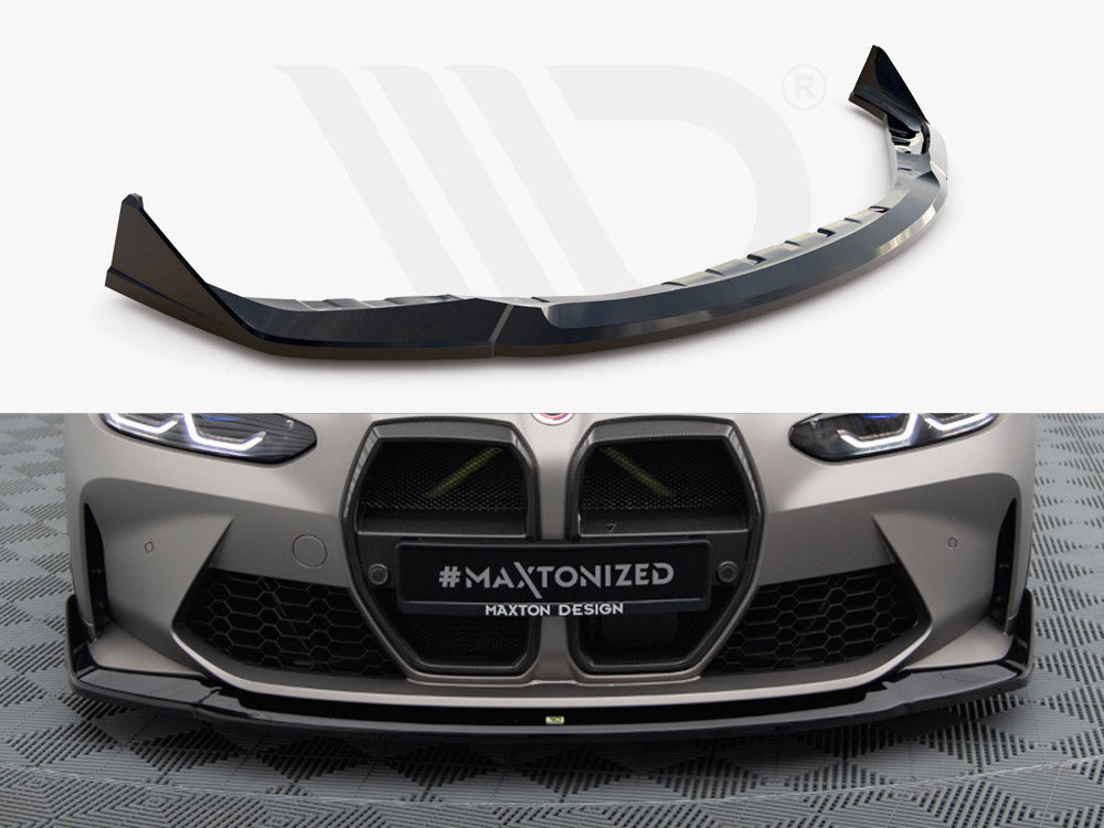 MAXTON DESIGN FRONT SPLITTER V.4 CSL LOOK BMW M4 G82 / M3 G80