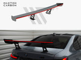 MAXTON DESIGN CARBON SPOILER WITH INTERNAL BRACKETS UPRIGHTS + LED BMW M3 G80 / M340I G20 / 3 M-PACK G20 / 3 STANDARD G20