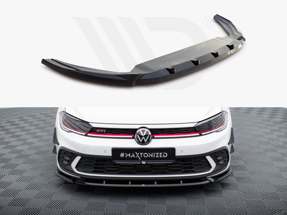 MAXTON DESIGN FRONT SPLITTER V.2 VOLKSWAGEN POLO GTI MK6 FACELIFT