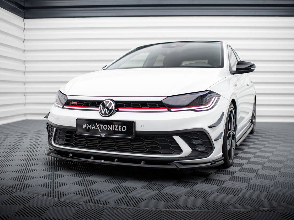 MAXTON DESIGN FRONT SPLITTER V.2 VOLKSWAGEN POLO GTI MK6 FACELIFT