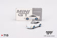 Mini GT – Porsche 911 Carrera RS 2.7 Grand Prix White with Blue Livery collectible model - MGT00715-L