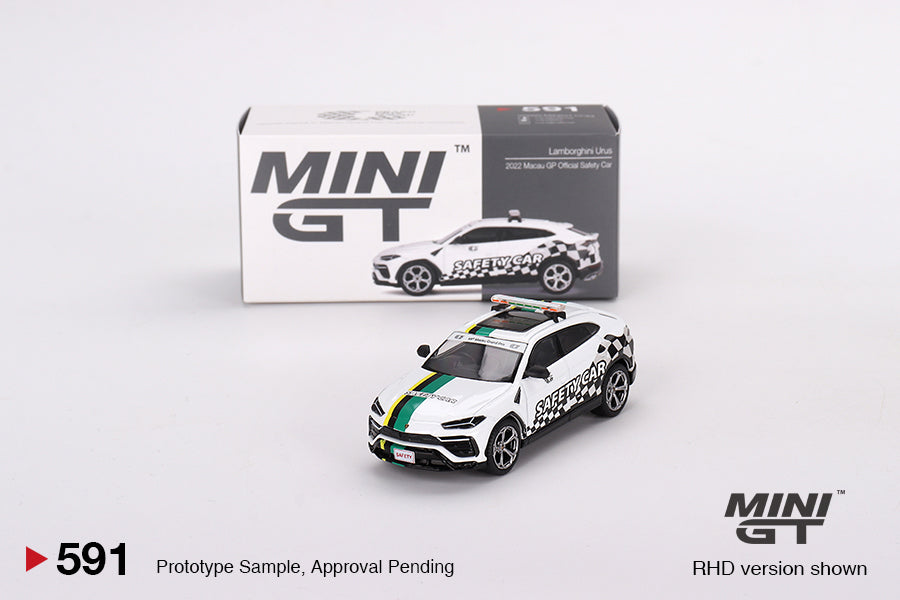 Mini GT – Lamborghini Urus Macau GP Official Car collectible model - MGT00591-R