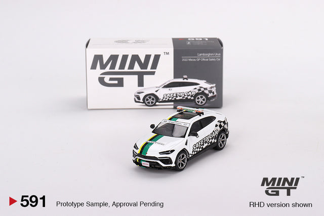 Mini GT – Lamborghini Urus Macau GP Official Car collectible model - MGT00591-R