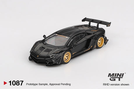 Mini GT – Lamborghini Aventador Ltd Edition Blk collectible model - MGT01087-R