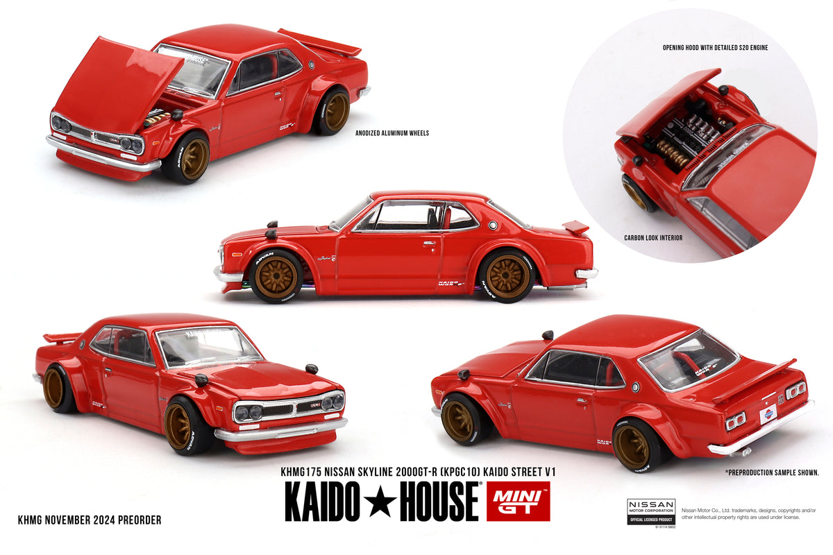 Kaido House – Nissan Skyline 2000GT-R V1 collectible model - KHMG175