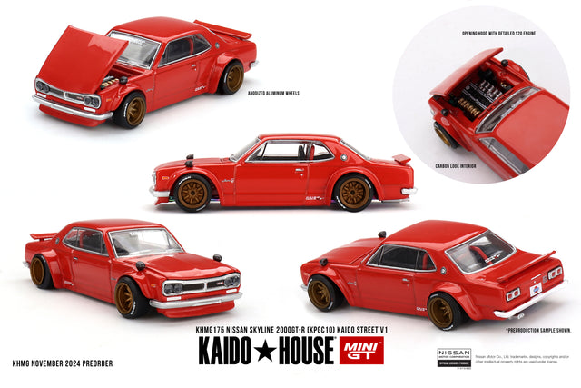 Kaido House – Nissan Skyline 2000GT-R V1 collectible model - KHMG175