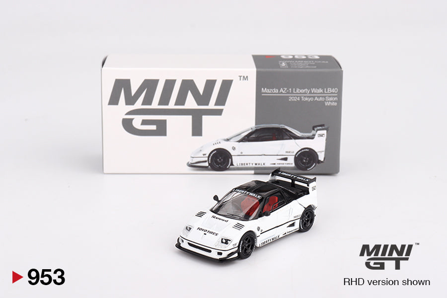 Mini GT – Mazda AZ-1 Liberty Walk LB40 White 2024 collectible model - MGT00953-R