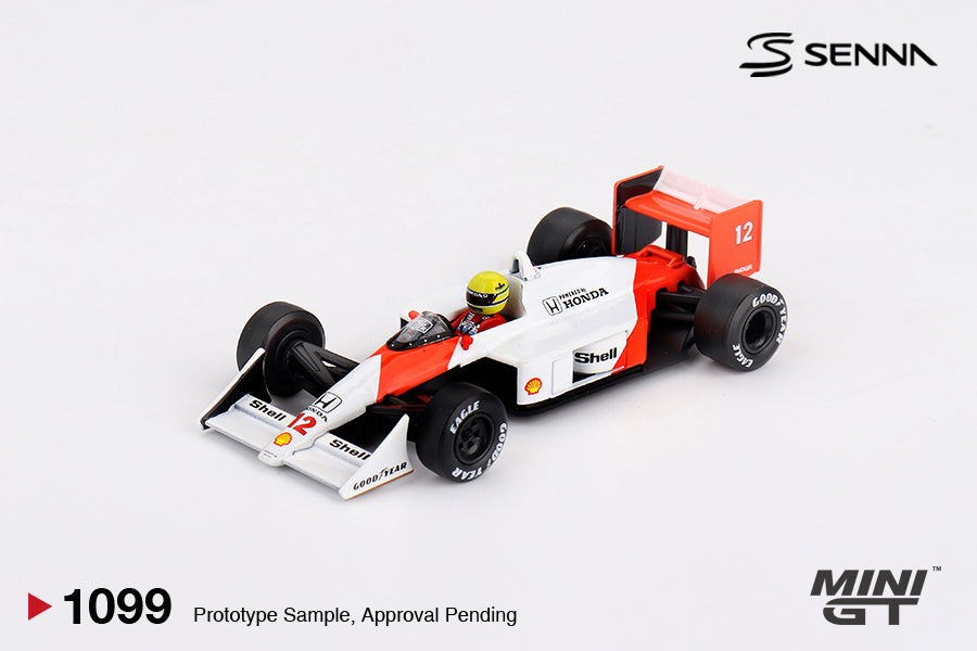 Mini GT – Mclaren MP4/4 No12 Ayrton Senna 1988 Japan collectible model - MGT01099-L