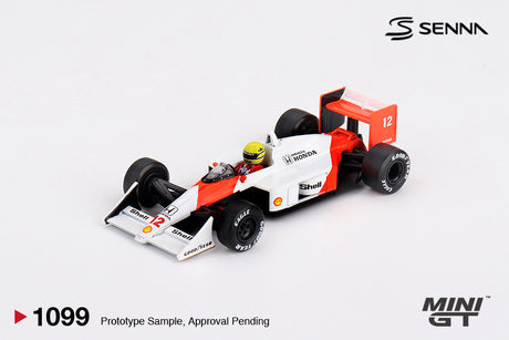 Mini GT – Mclaren MP4/4 No12 Ayrton Senna 1988 Japan collectible model - MGT01099-L