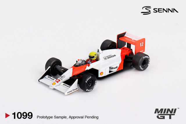 Mini GT – Mclaren MP4/4 No12 Ayrton Senna 1988 Japan collectible model - MGT01099-L