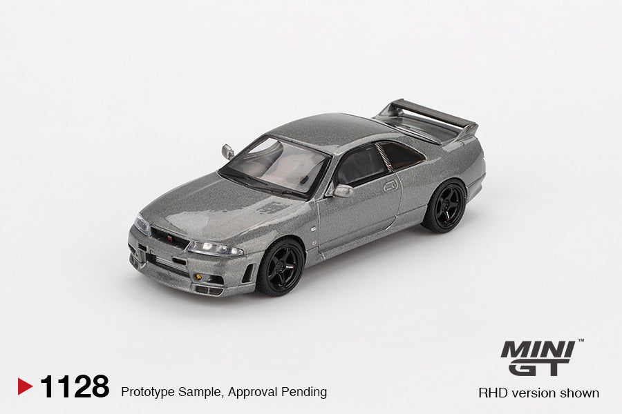 Mini GT – Nissan Skyline GT-R Dark Metal Gray R33 collectible model - MGT01128-R