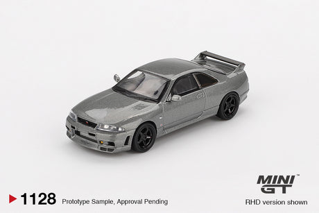 Mini GT – Nissan Skyline GT-R Dark Metal Gray R33 collectible model - MGT01128-R