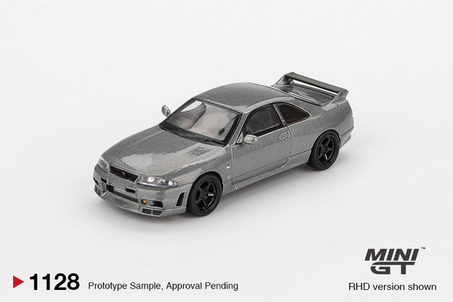 Mini GT – Nissan Skyline GT-R Dark Metal Gray R33 collectible model - MGT01128-R