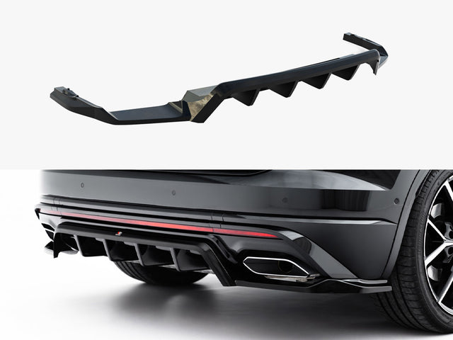 Maxton Design Rear Splitter (Vertical Bars) – VW Touareg R-Line Mk3 Facelift