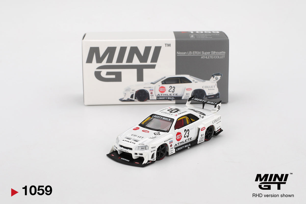 Mini GT – Nissan LB-ER34 Super ATHLETE/COLLET collectible model - MGT01059-R