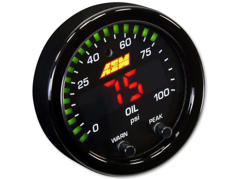 AEM X-series Pressure 0-100psi gauge kit - aem30-0301