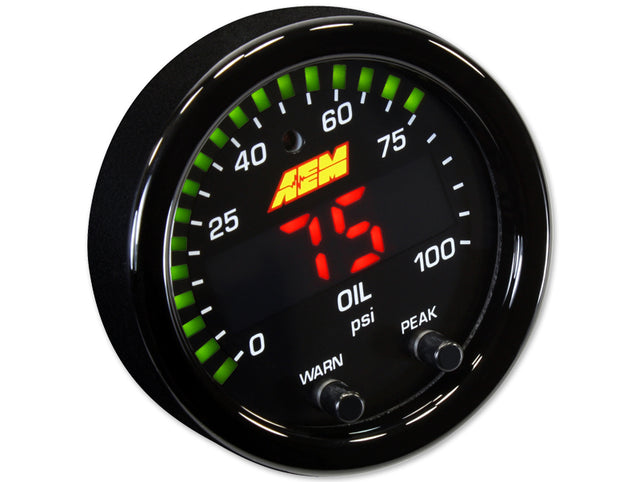 AEM X-series Pressure 0-100psi gauge kit - aem30-0301