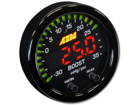 AEM X-Series Boost Pressure -30inHG 35psi Gauge - aem30-0306