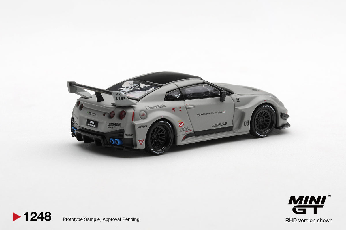 Mini GT – Nissan GT 35GT-RR Ver1 Matt Grey – product view 3
