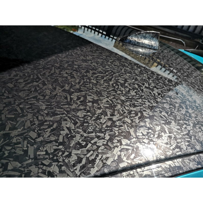 PET forged black Carbon fiber vinyl