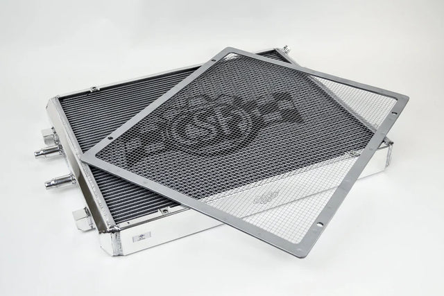 CSF BMW F8X M3/M4 Front Mount Heat Exchanger w/ rock guard – Silver - csf8075
