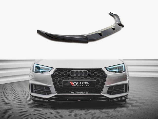 MAXTON DESIGN AUDI A4 S4 B9 FRONT SPLITTER V.3 — photo 1