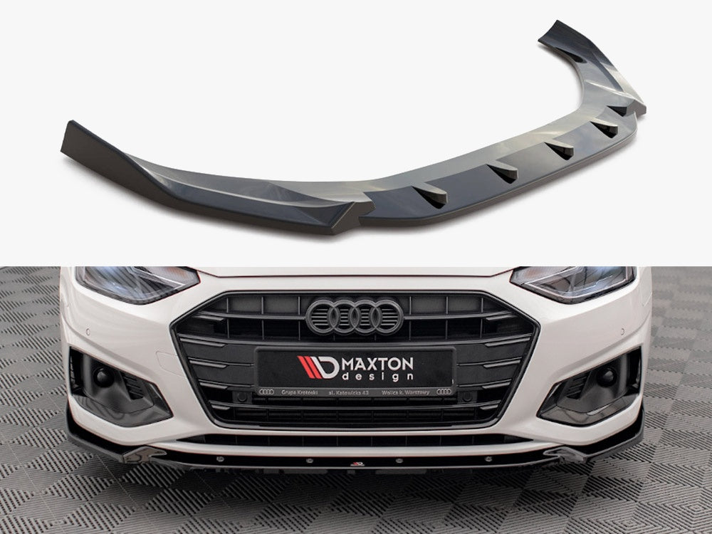 MAXTON DESIGN FRONT SPLITTER V.1 AUDI A4 B9 FACELIFT — photo 1