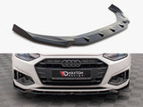 MAXTON DESIGN FRONT SPLITTER V.1 AUDI A4 B9 FACELIFT — photo 1