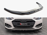 MAXTON DESIGN FRONT SPLITTER V.2 AUDI A4 B9 FACELIFT — photo 1