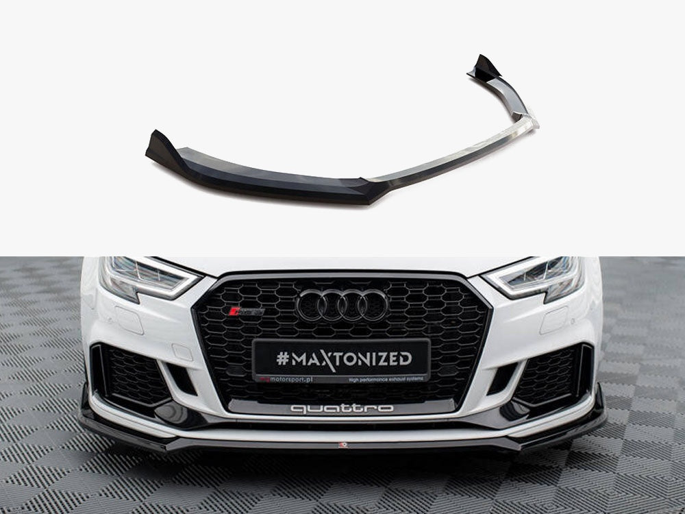 MAXTON DESIGN FRONT SPLITTER V.4 AUDI RS3 SEDAN 8V FACELIFT — photo 1