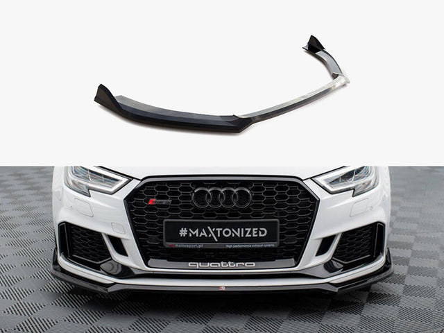 MAXTON DESIGN FRONT SPLITTER V.4 AUDI RS3 SEDAN 8V FACELIFT — photo 1