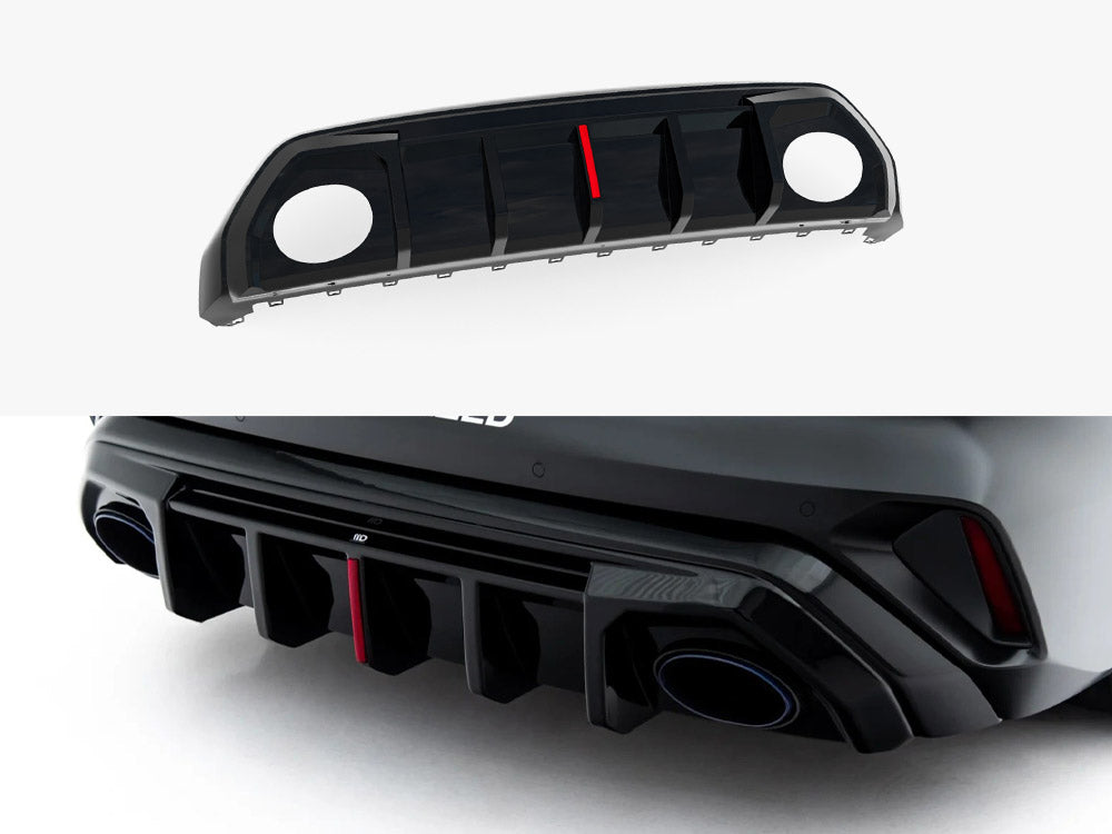 Maxton Design Rear Valance – Audi 8YF RS3 Sportback (Original Reflector)