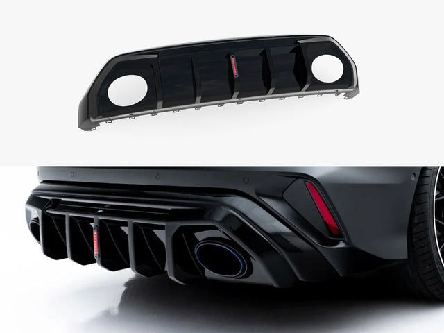 MAXTON DESIGN REAR VALANCE WITH LED AUDI RS3 SEDAN 8Y FACELIFT — photo 1