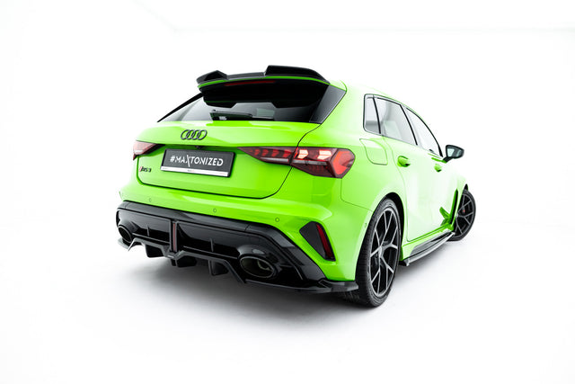 Maxton Design Rear Splitter (Vertical Bars) V2 – Audi 8Y RS3 Sportback Facelift